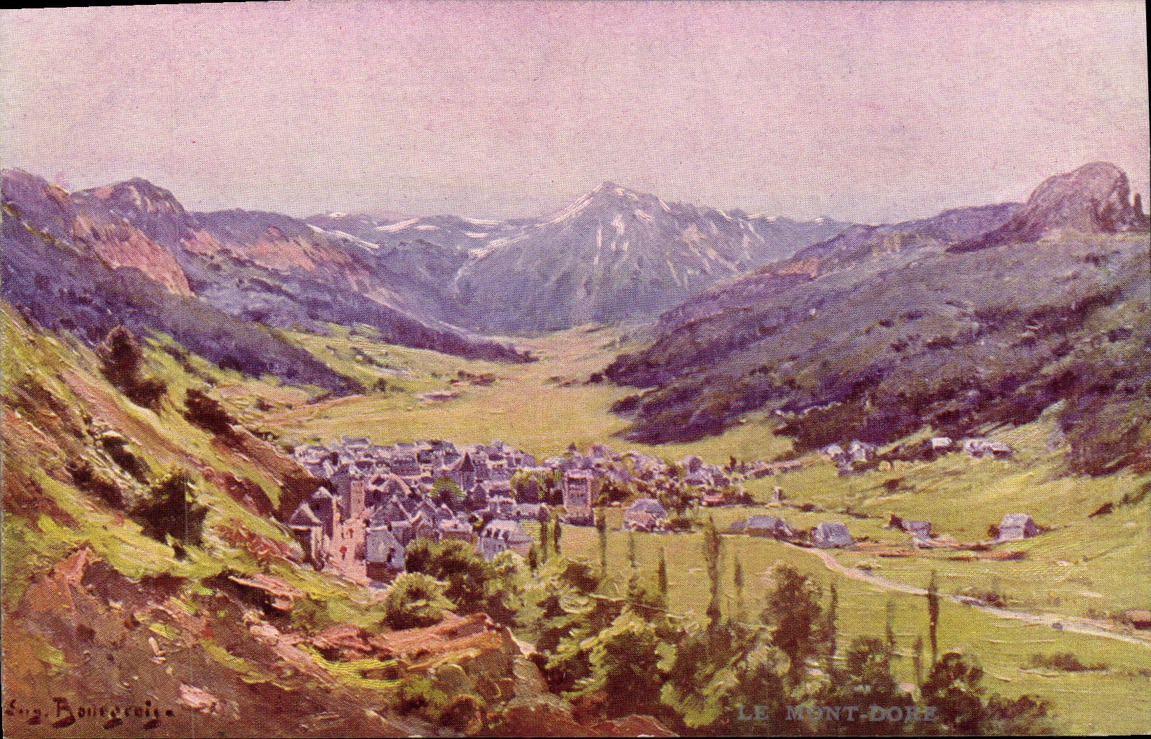 VINTAGE POSTCARD Auvergne the Mount Gilds