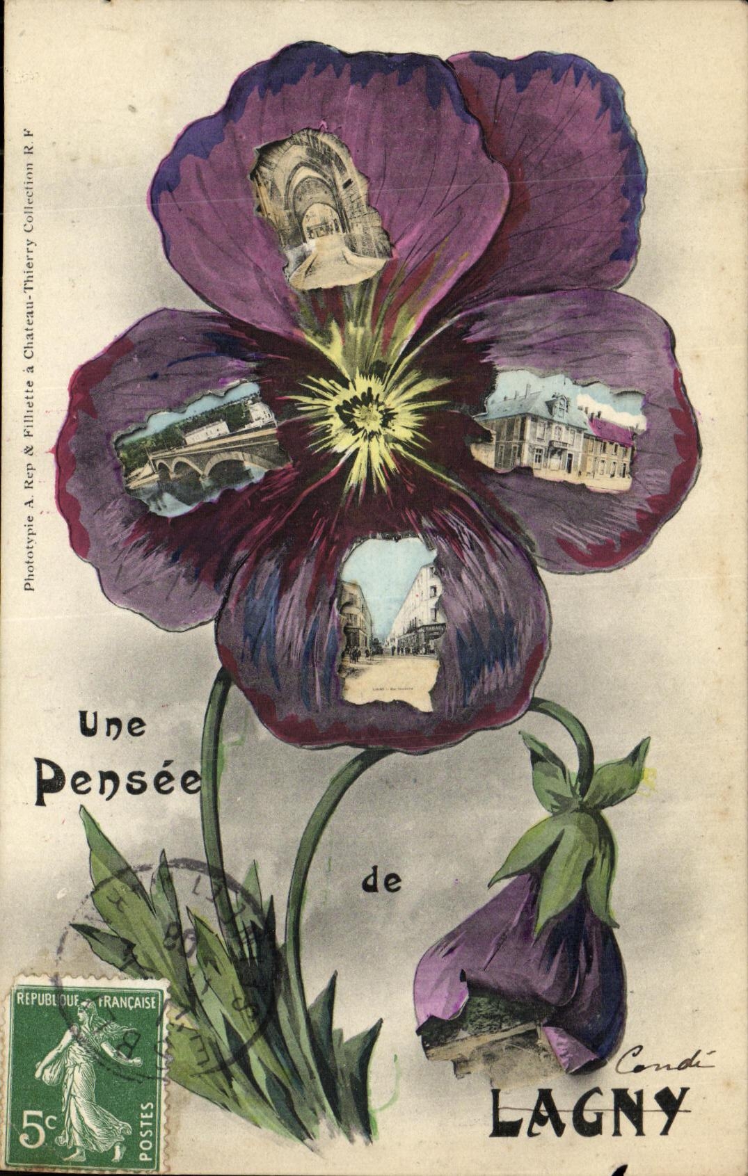 CPA Une Pensee De Lagny