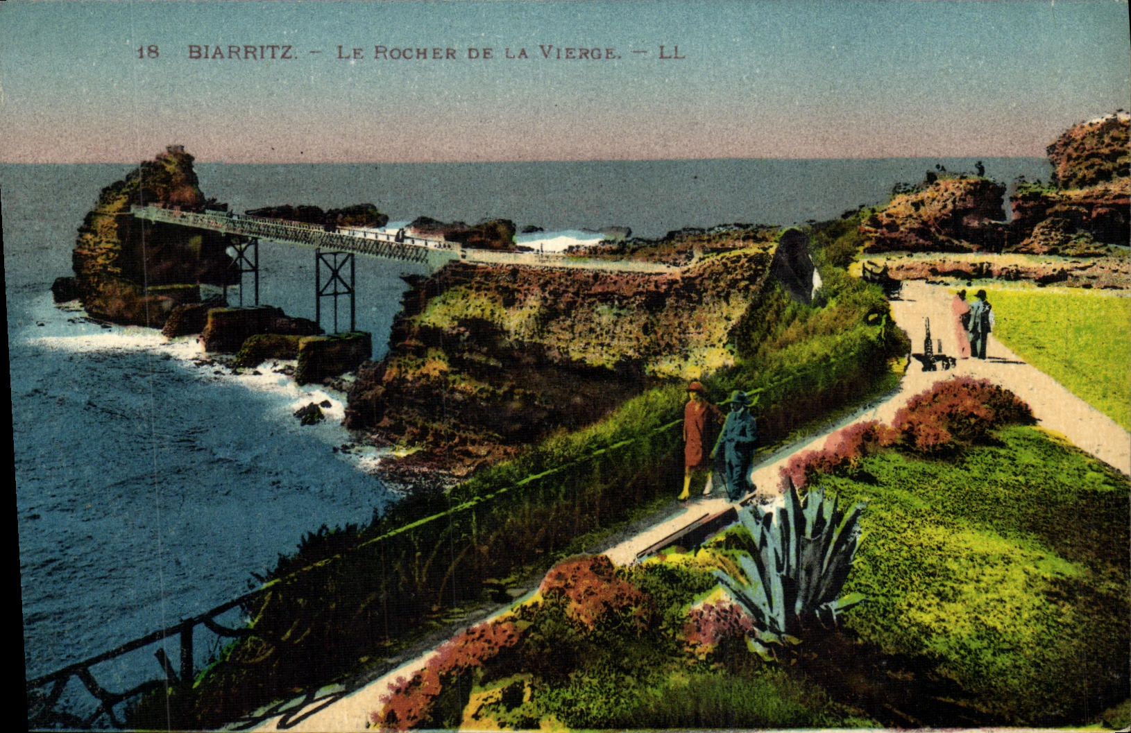 CPA Biarritz Le Rocher De La Vierge 