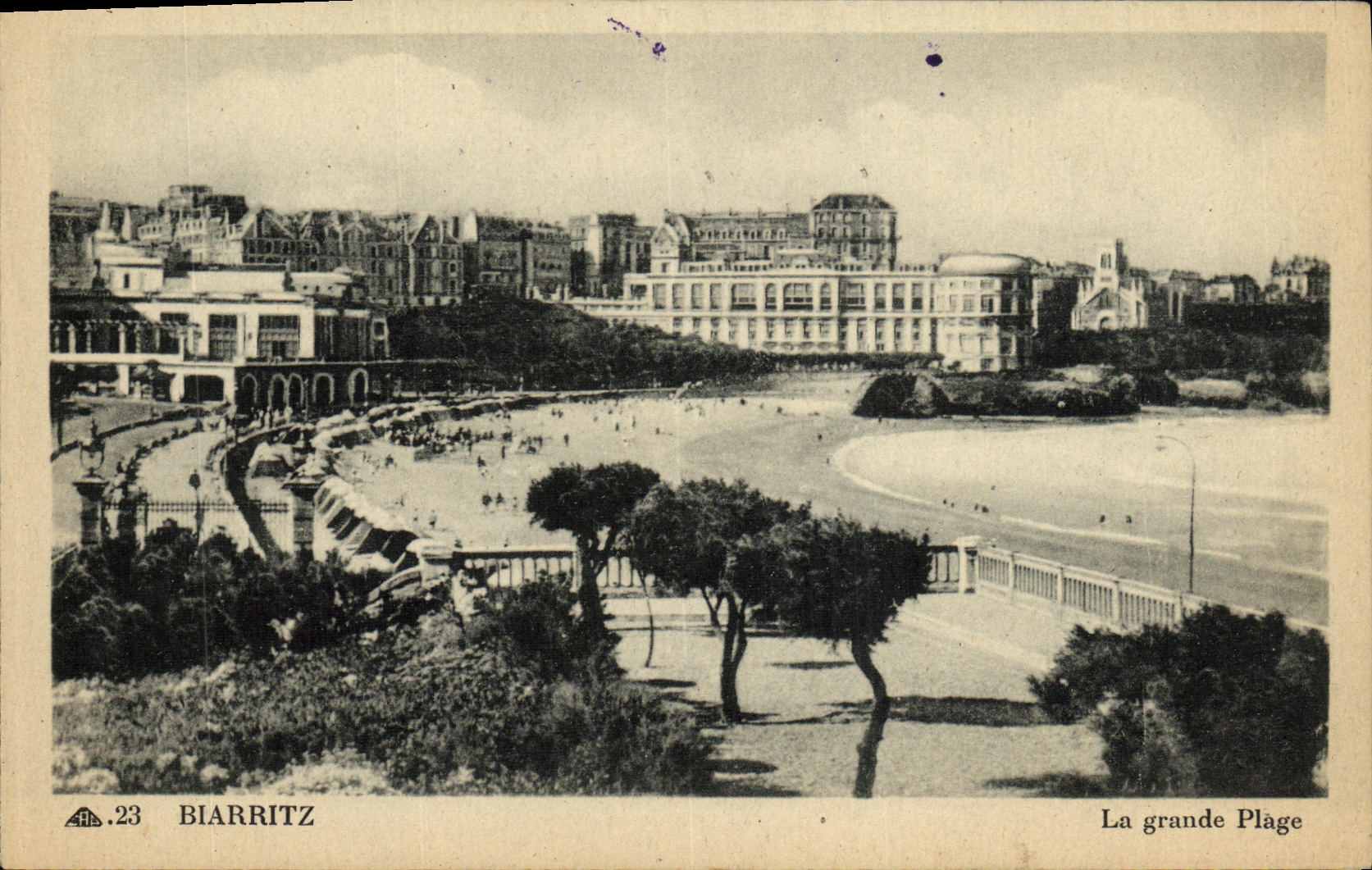 CPA Biarritz La Grande Plage