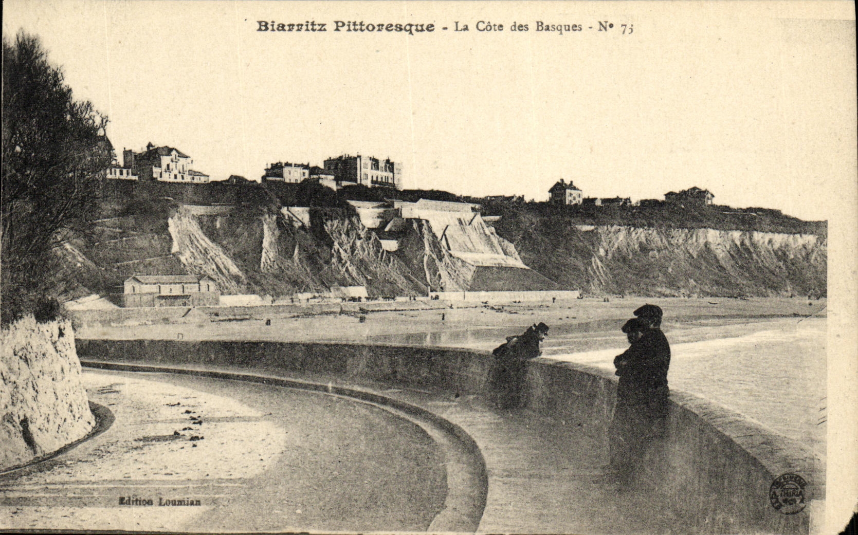 CPA Biarritz Pittoresque La Cote Des Basques