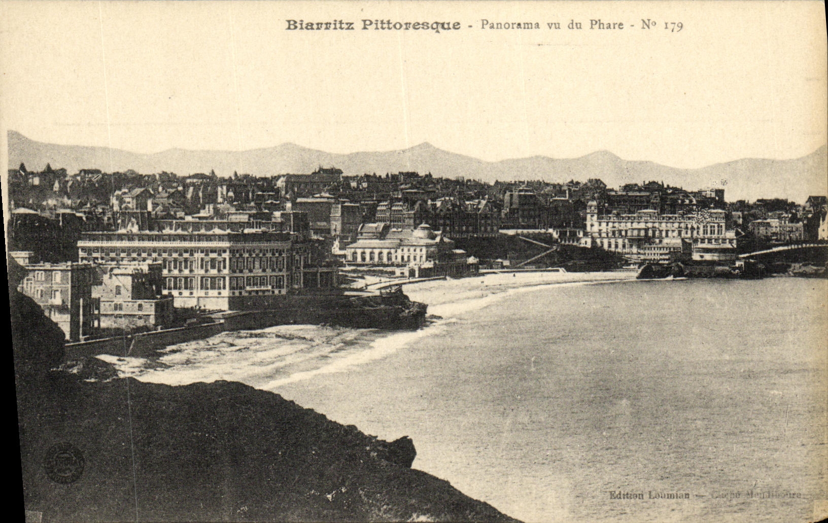 CPA Biarritz Pittoresque Panorama Vu Du Phare 
