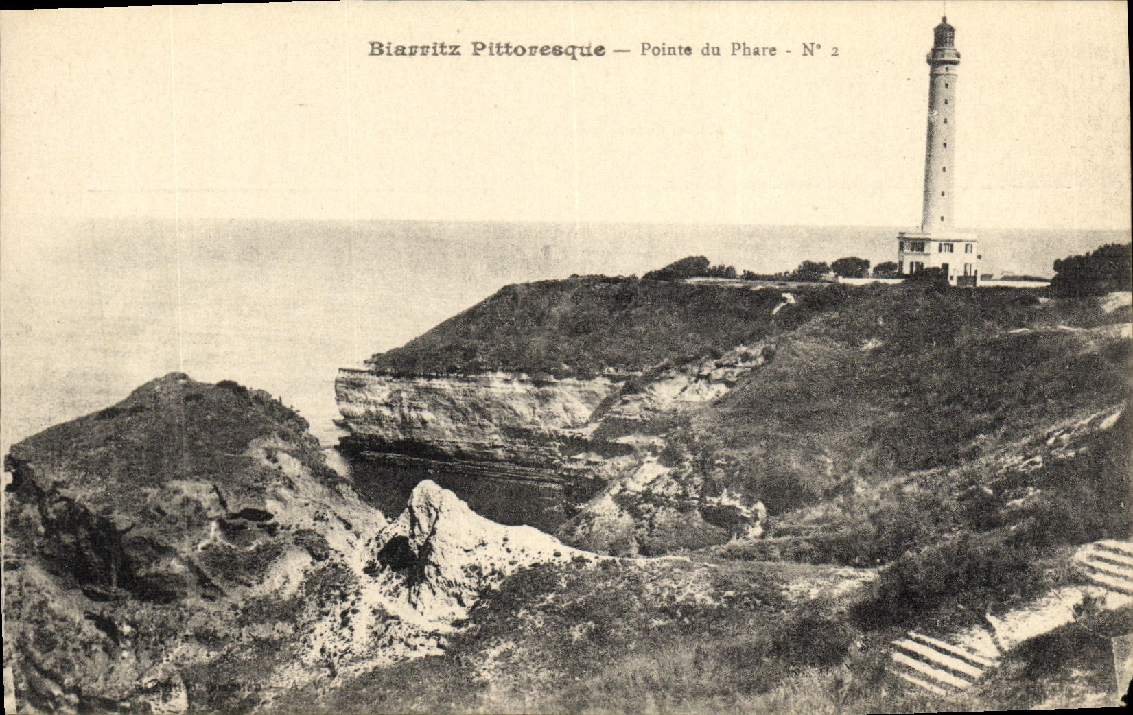 CPA Biarritz Pittoresque Pointe Du Phare