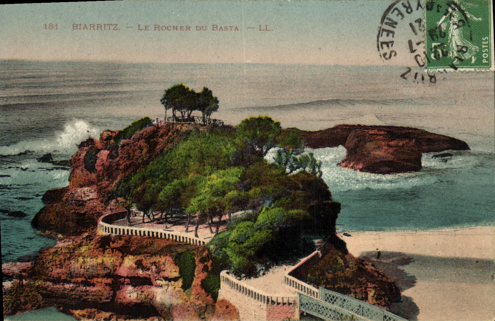 CPA Biarritz Le Rocher Du Basta