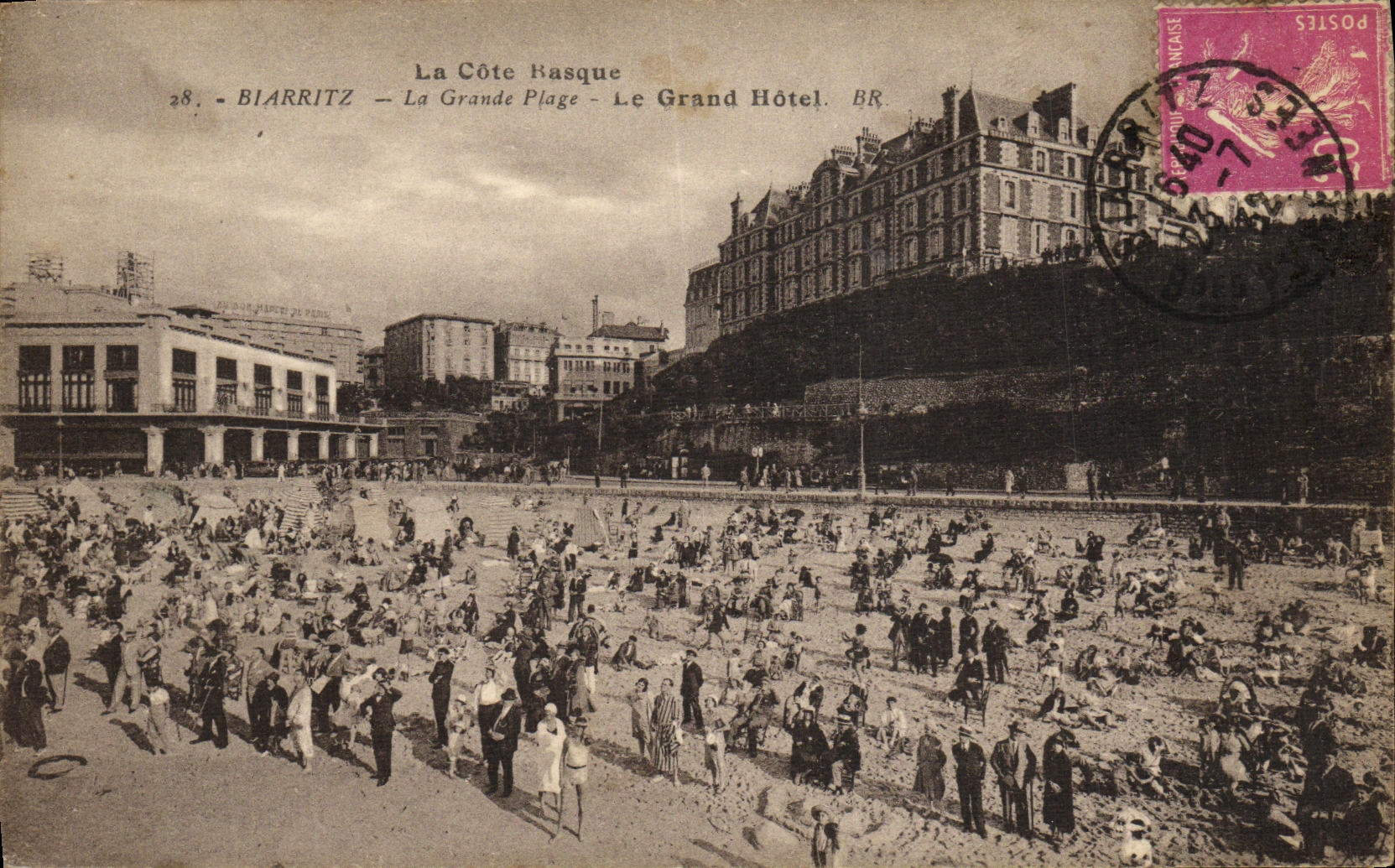 CPA Biarritz La Grande Plage Le Grand Hotel 