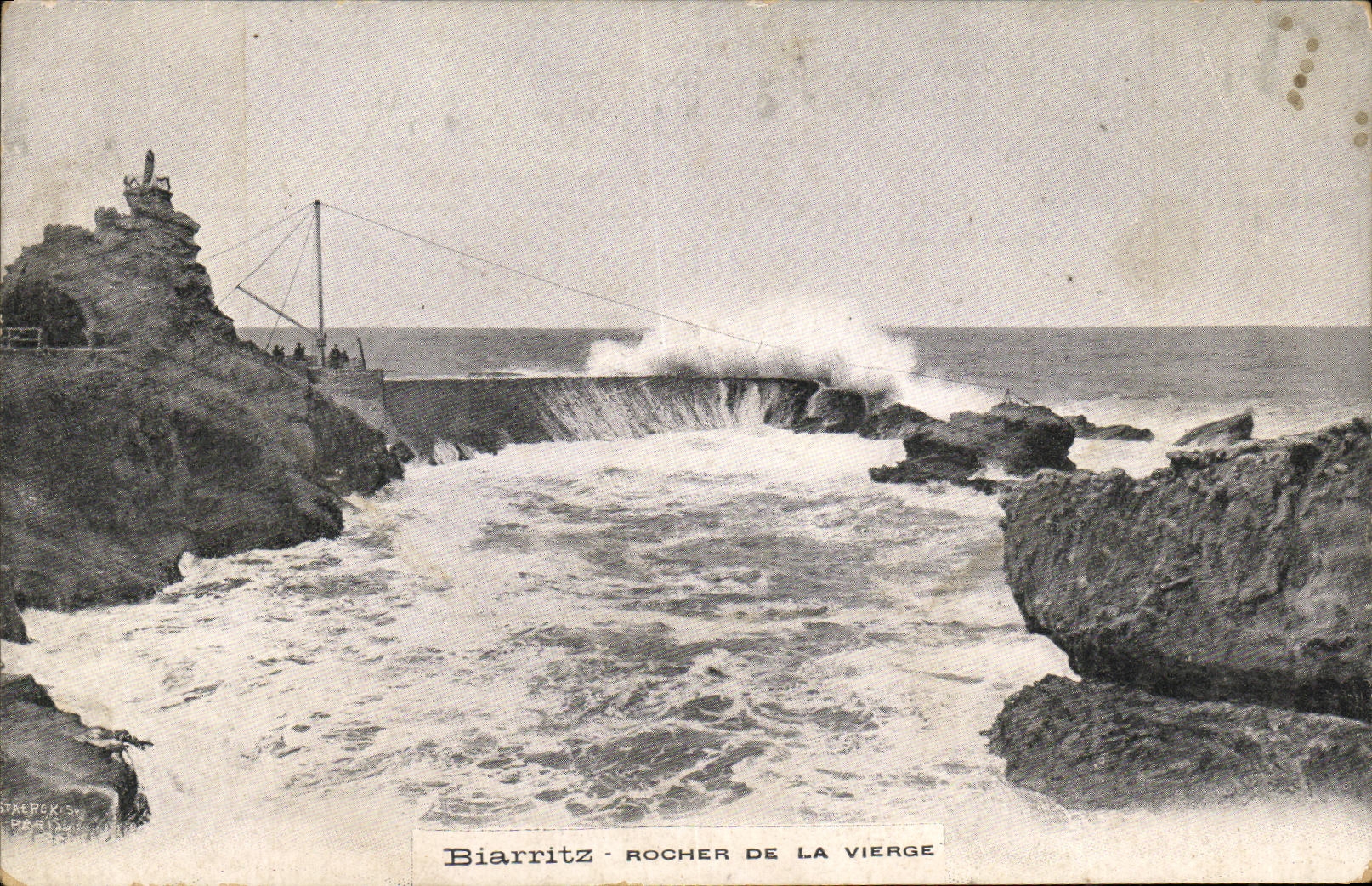 CPA Biarritz Rocher de la Vierge 