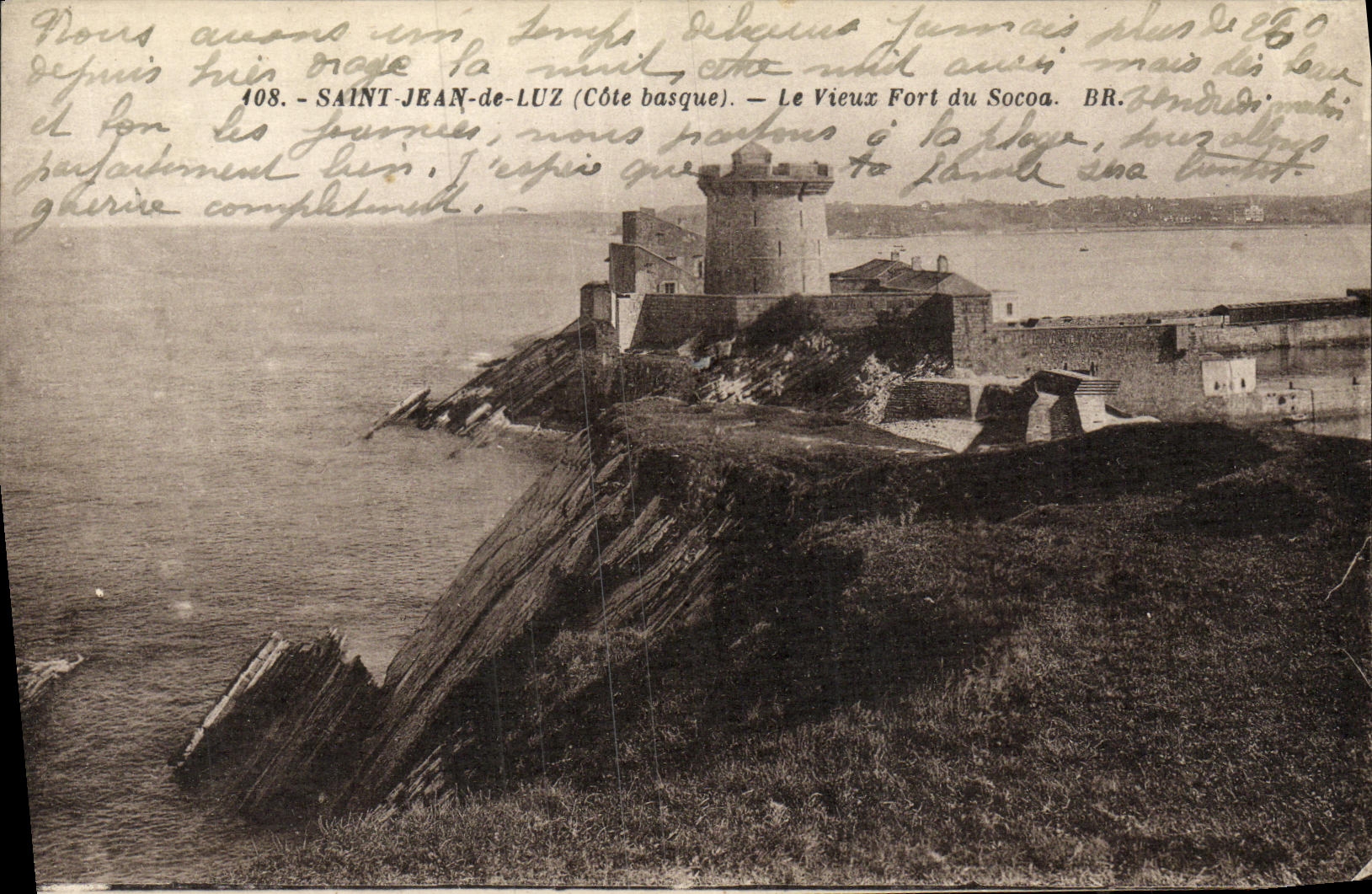 CPA Saint Jean De Luz Le Vieux Fort Du Socoa