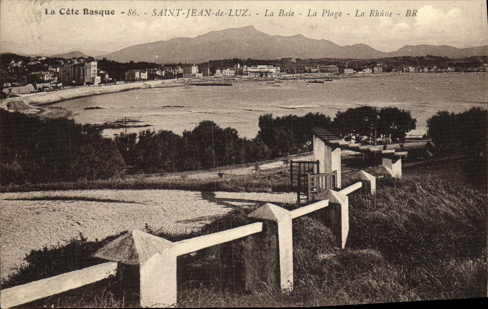 CPA Saint Jean De Luz La Baie La Plage La Rhune 
