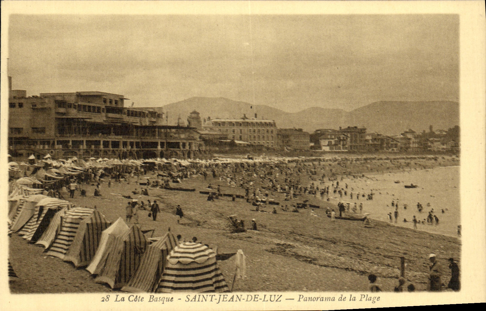 CPA Cote Basque Saint Jean De Luz Panorama de la Plage 