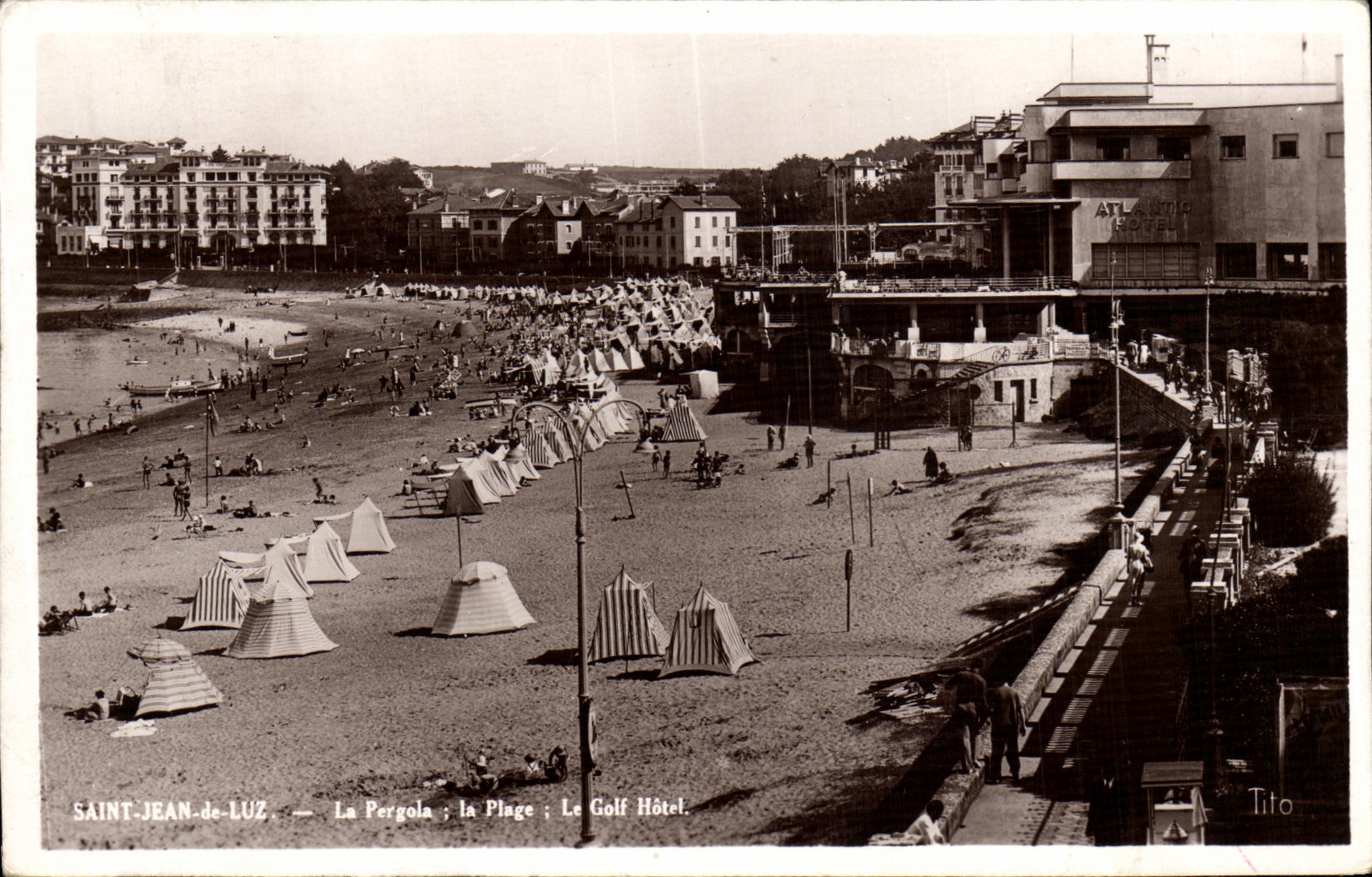 CPA Saint Jean De Luz La Pergola La Plage Le Golf Hotel