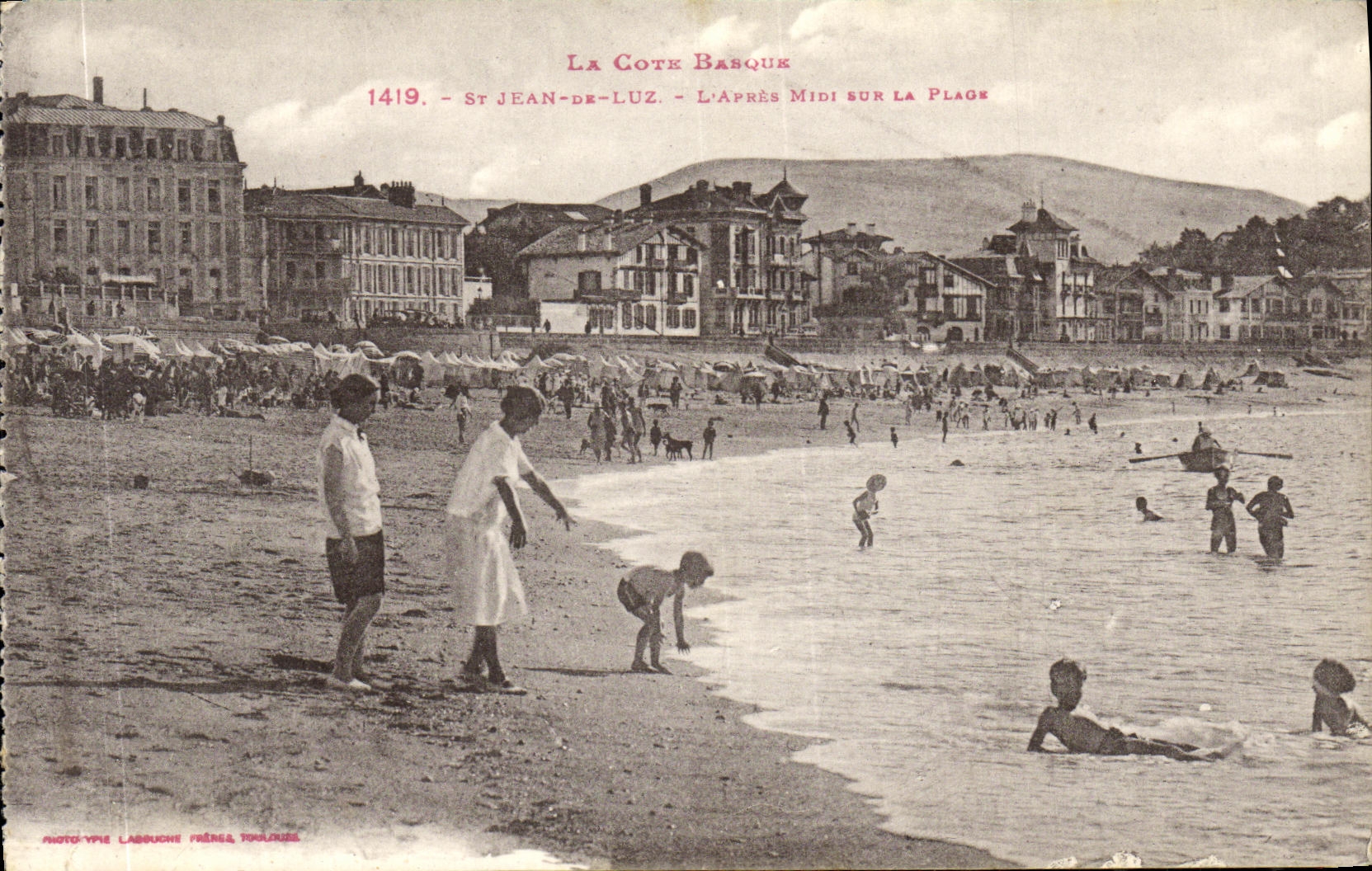 CPA Saint Jean De Luz L Apres Midi Sur La Plage