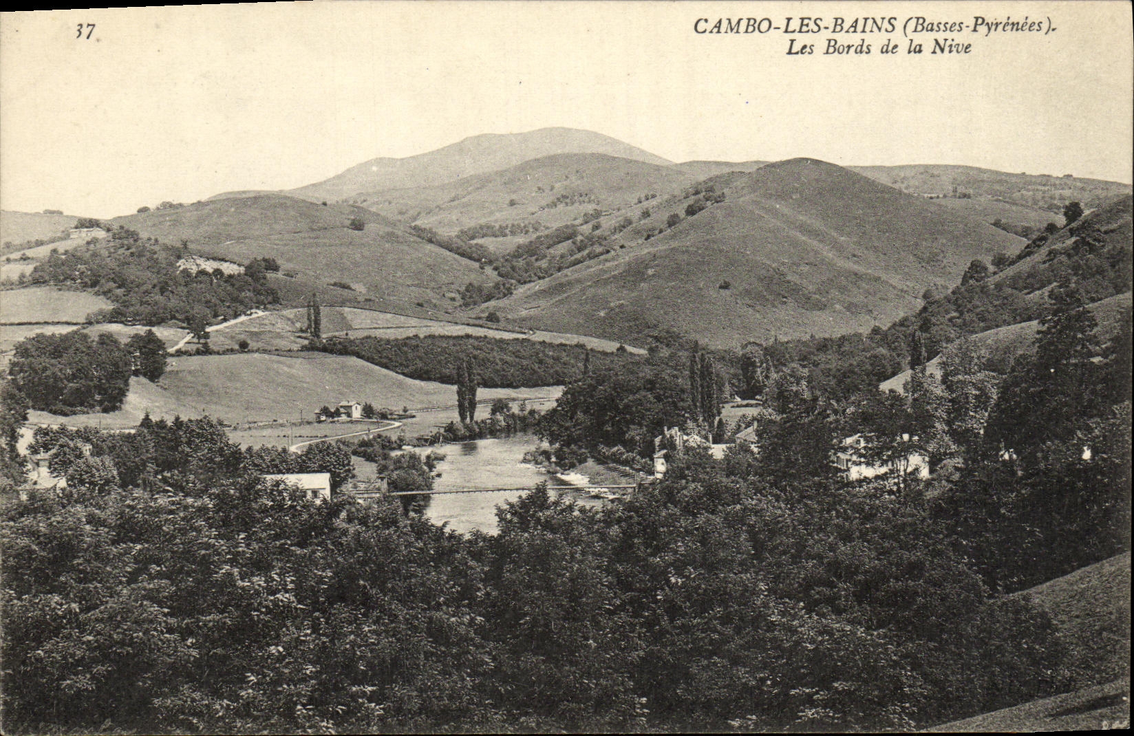VINTAGE POSTCARD Cambo Les Bains Edges of Nive