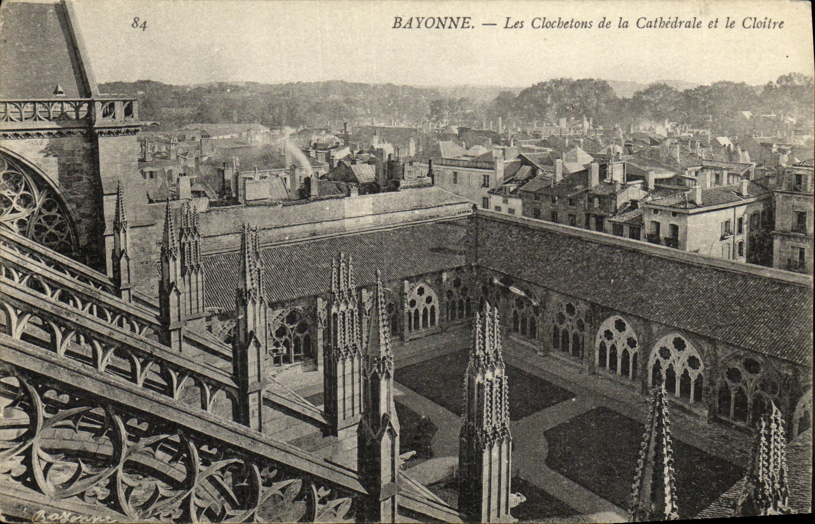 VINTAGE POSTCARD Bayonne Pinnacles Of the Cathedral and the Cloister
