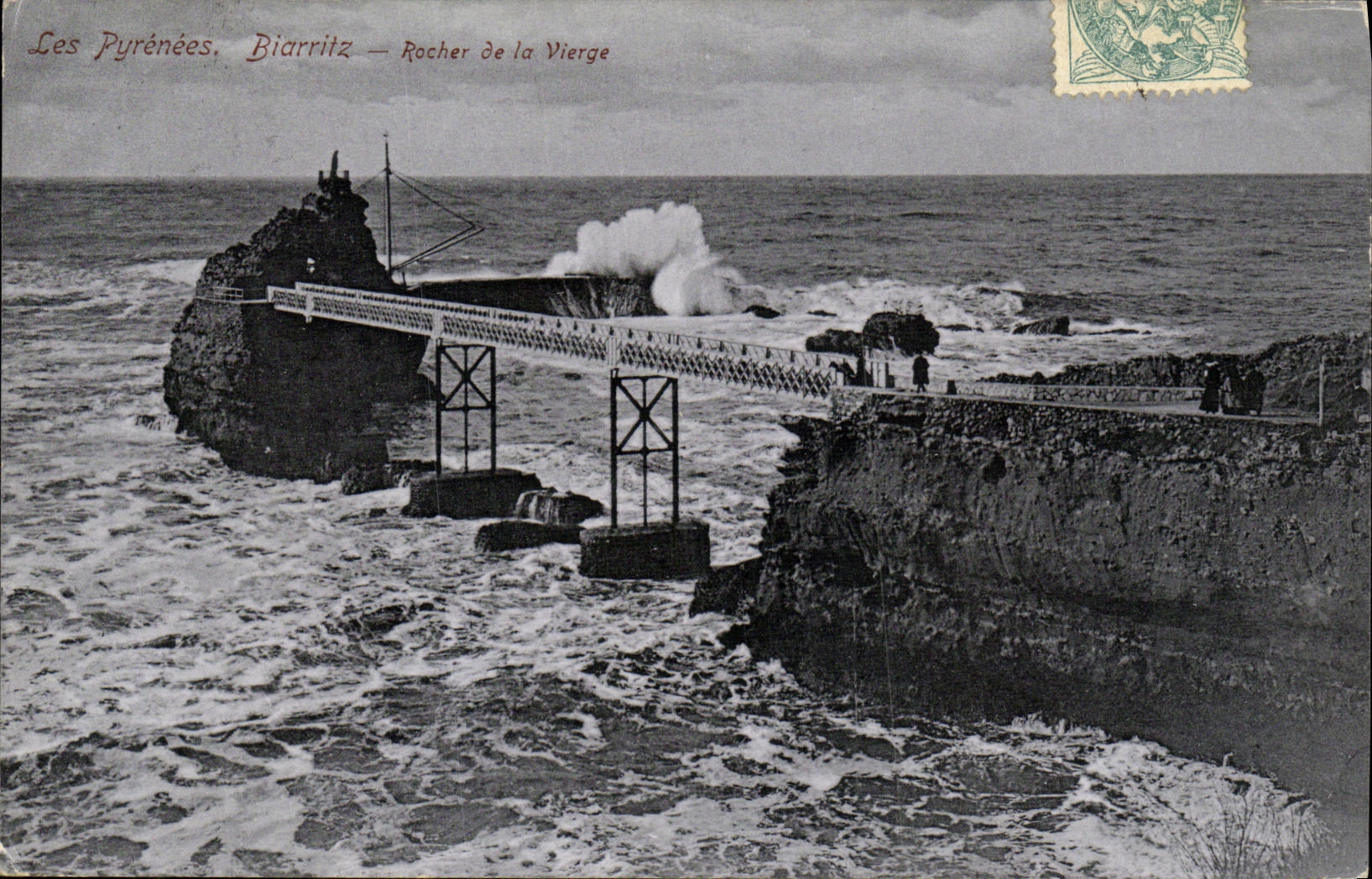 CPA Biarritz Rocher de la Vierge 