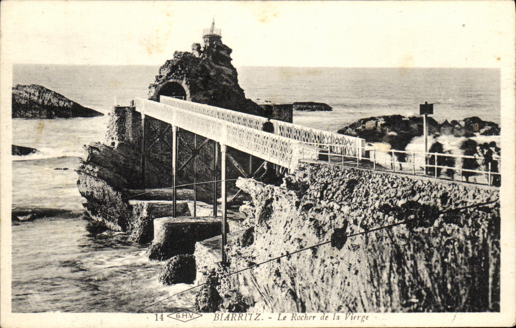 CPA Biarritz La Rocher de la Vierge