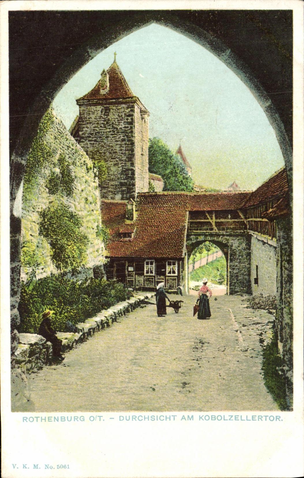 CPA Rothenburg ob Durchsicht Am Kobolzellertor