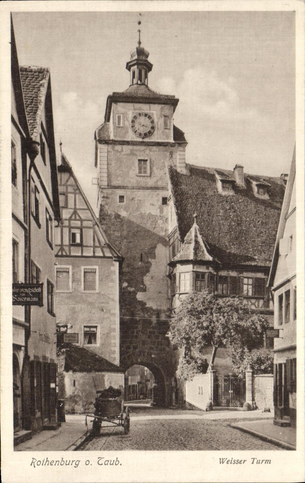 CPA Rothenburg Laub Weisser Turm