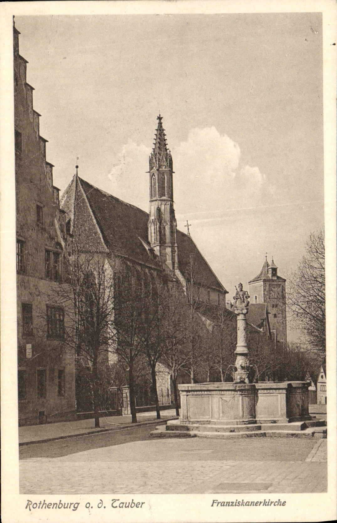 CPA Rothenburg Lauber Franziskarnerkirche