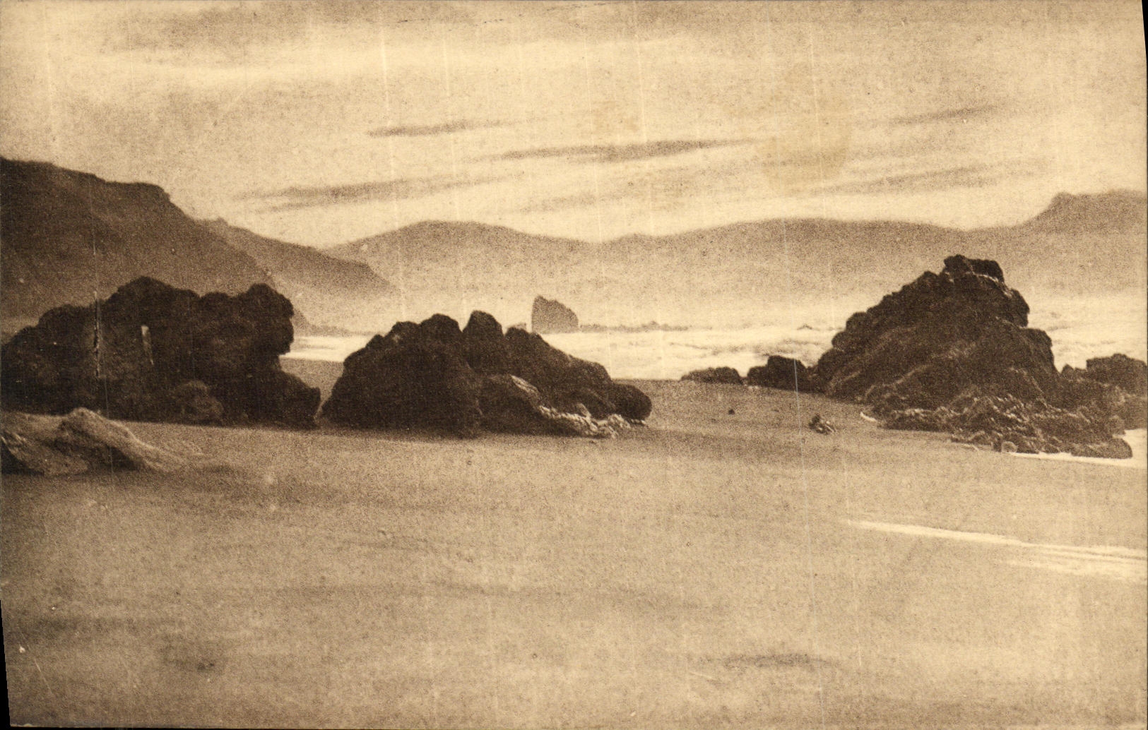 CPA Biarritz Crepuscule de l Helianthe