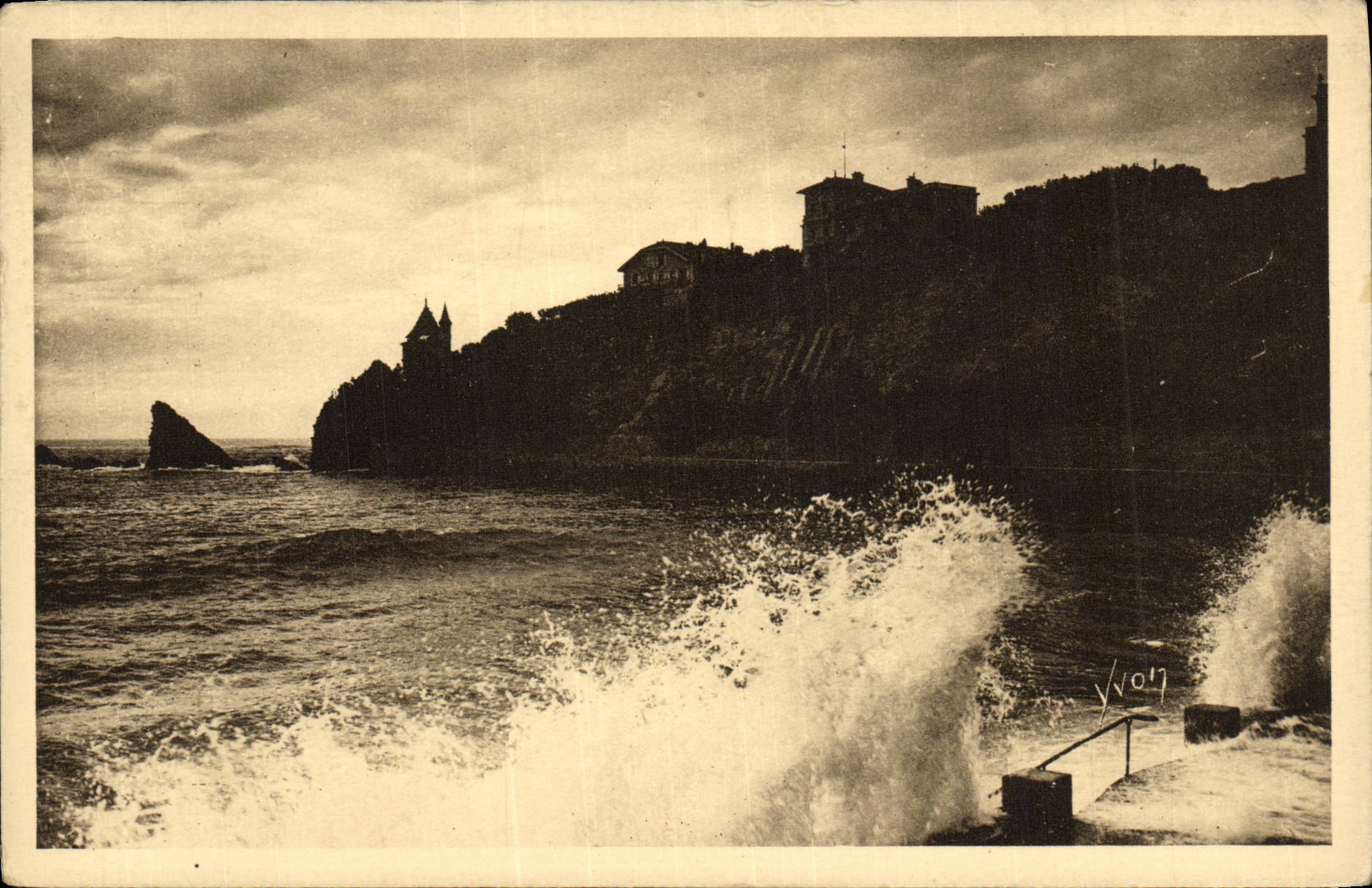 CPA Biarritz Effet de Vague