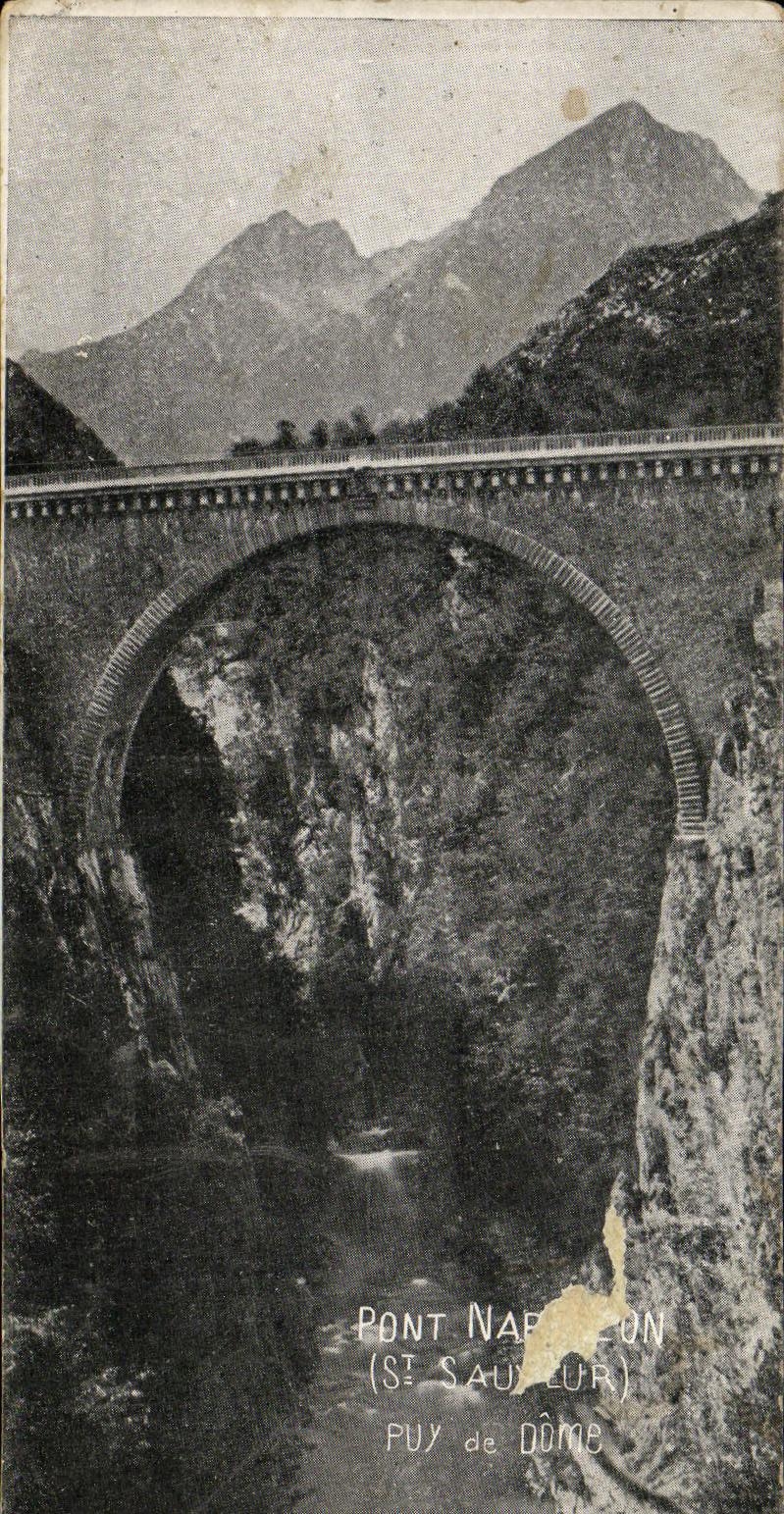 VINTAGE POSTCARD Bridge Napoleon St Saver Puy De Dome