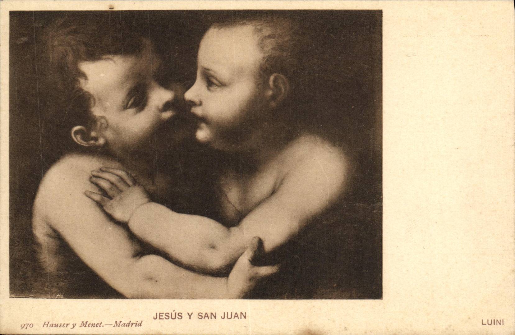 CPA Jesus Y San Juan Luini Enfants