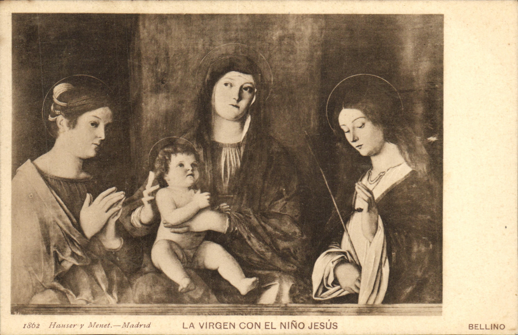 CPA La Virgon Conn El Mino Jesus Bellino