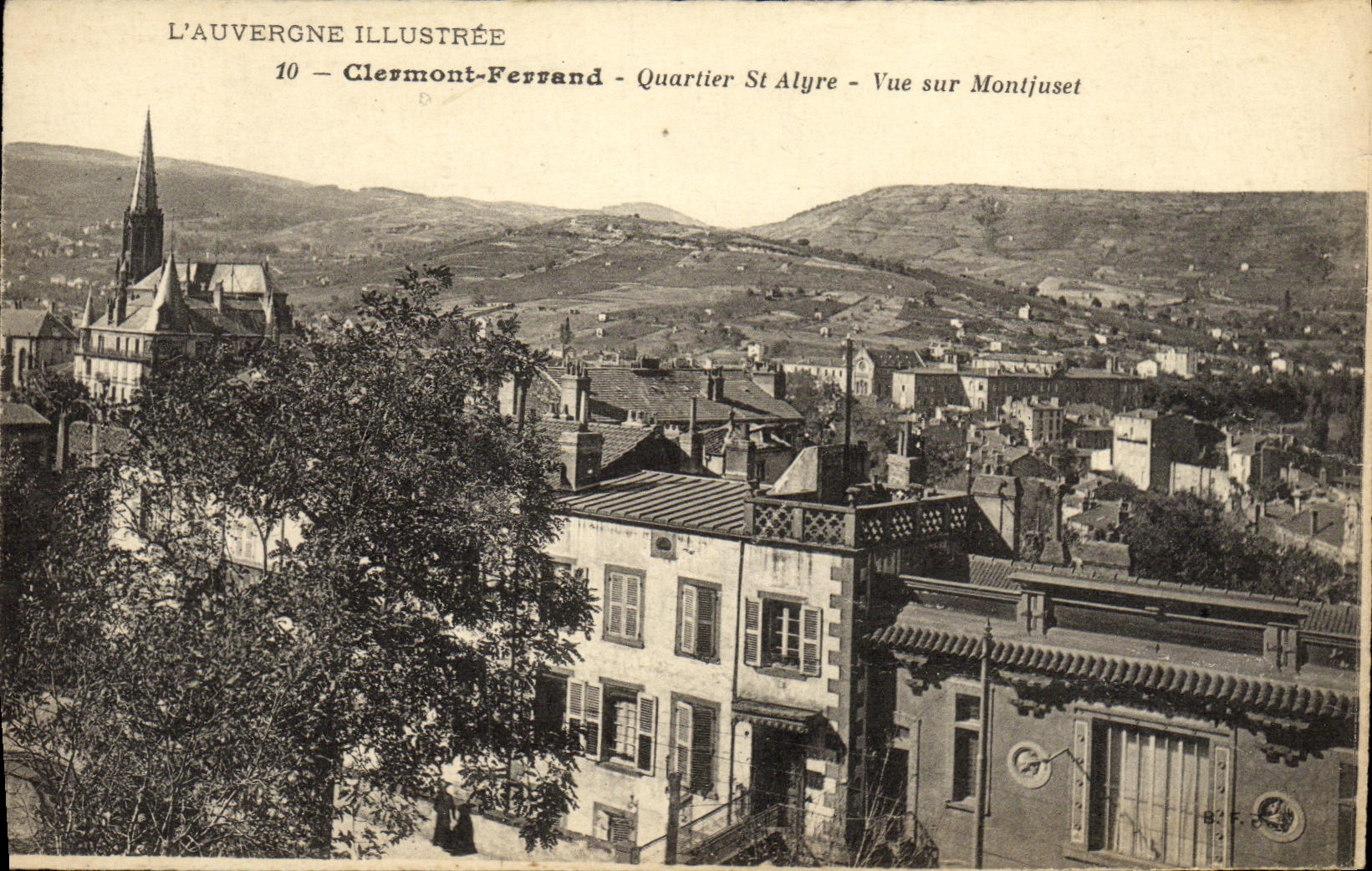 VINTAGE POSTCARD Clermont Ferrand District Seen On Montjuset
