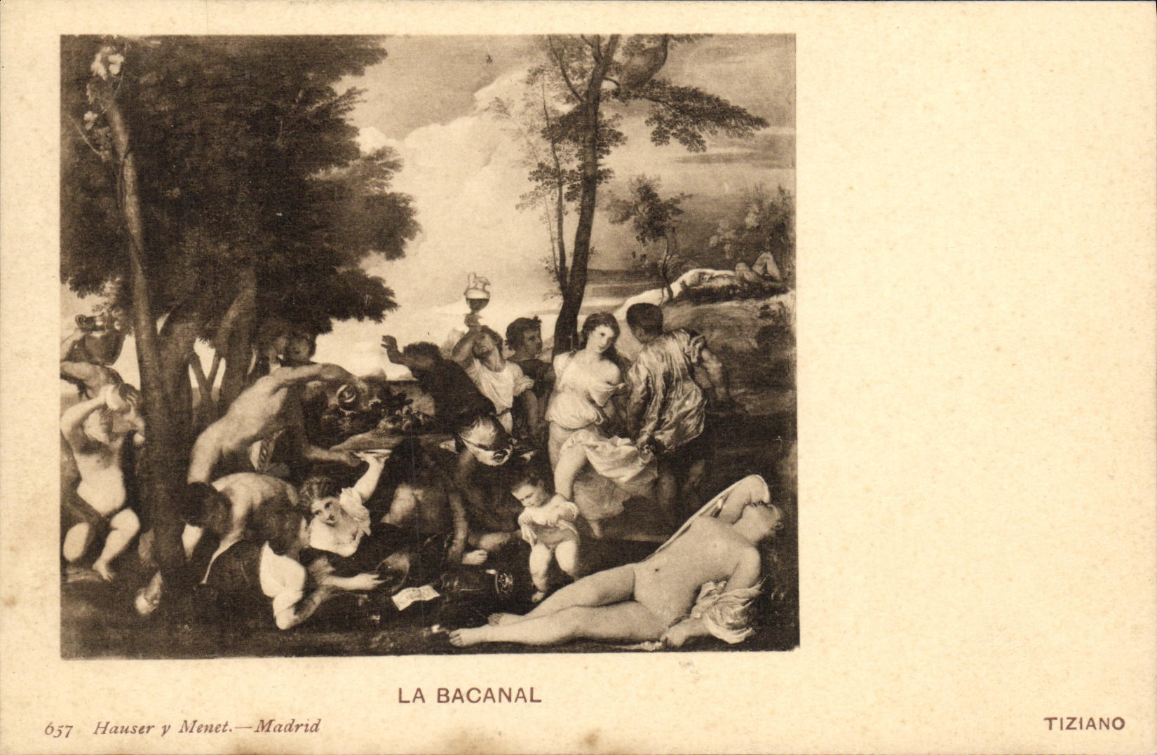 CPA La Bacanal Tiziano