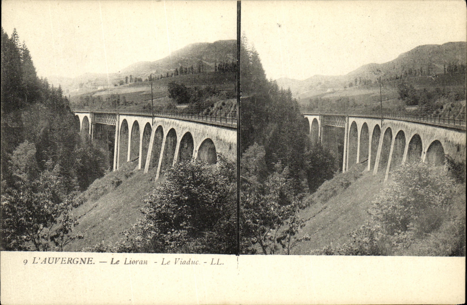 VINTAGE POSTCARD Lioran the Viaduct