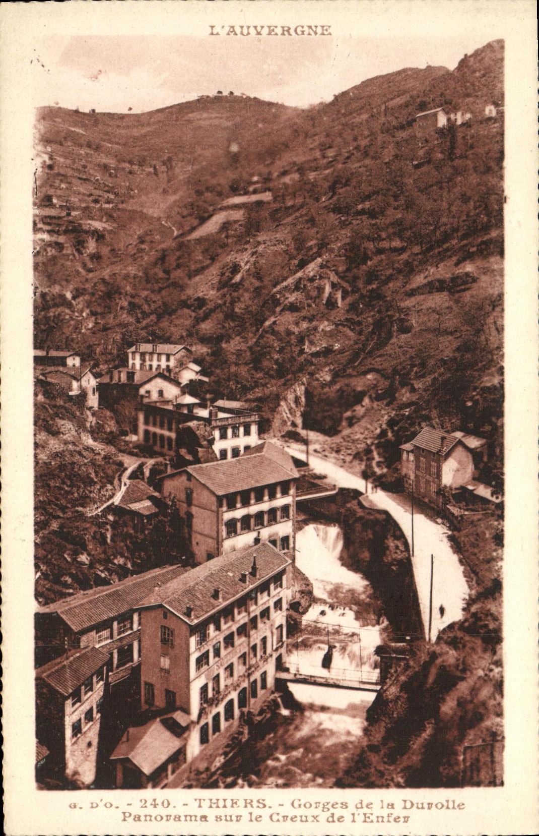 CPA Thiers Gorges De La Durolle Panorama Sur Le Creux De L Enter