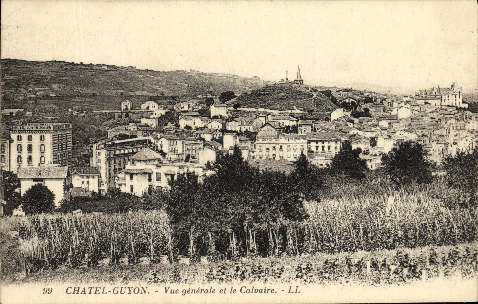 Opinion de Chatel Guyon de la POSTAL de la VENDIMIA y el martirio