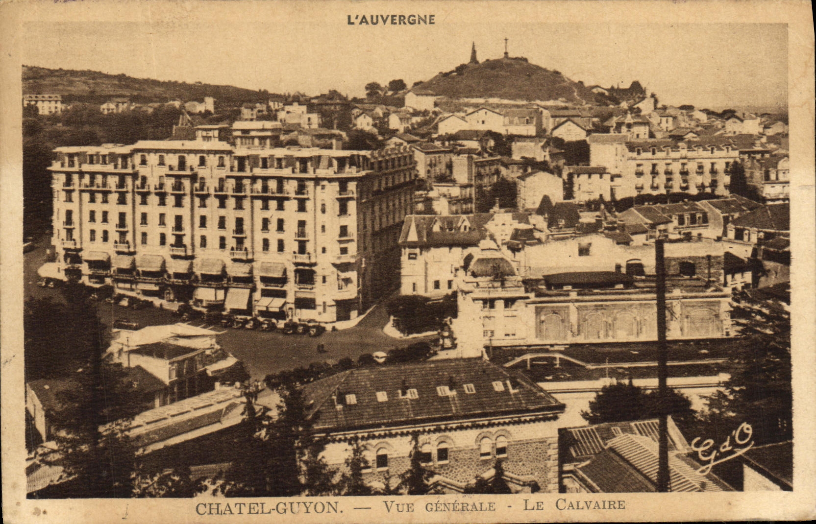 Opinion de Chatel Guyon de la POSTAL de la VENDIMIA el martirio