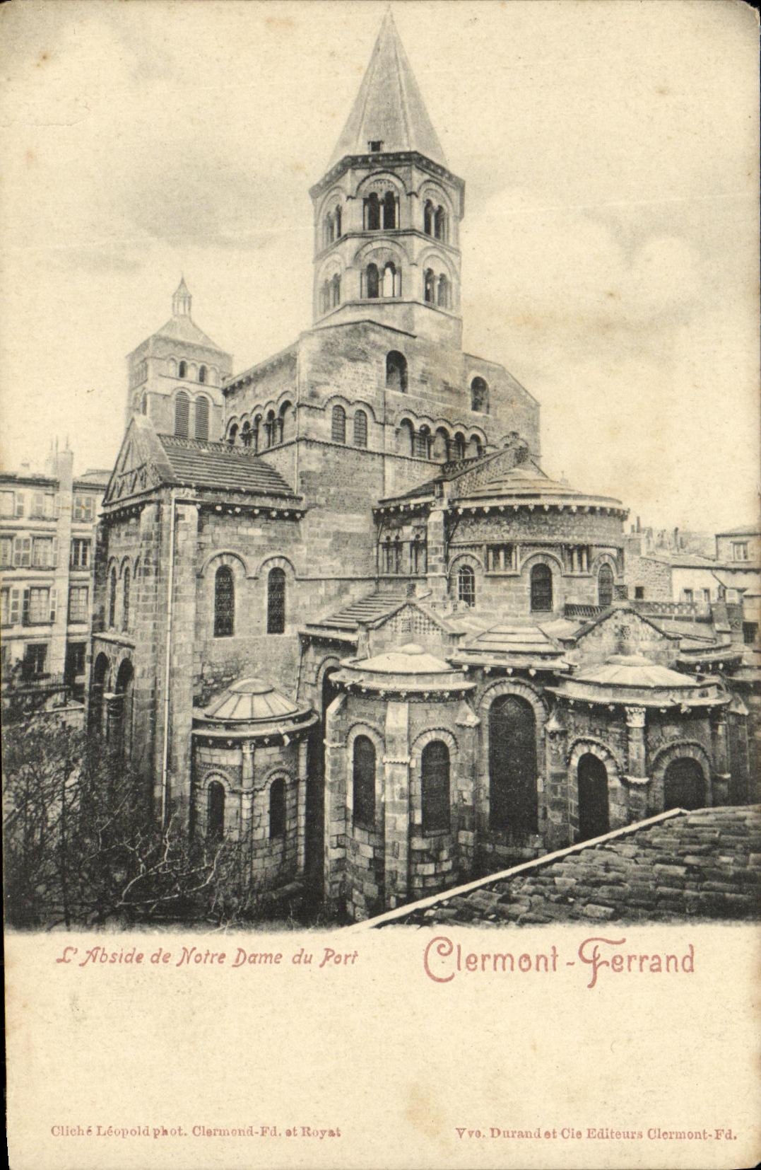 POSTAL Clermont Ferrand L apse de la VENDIMIA de Notre Dame del puerto