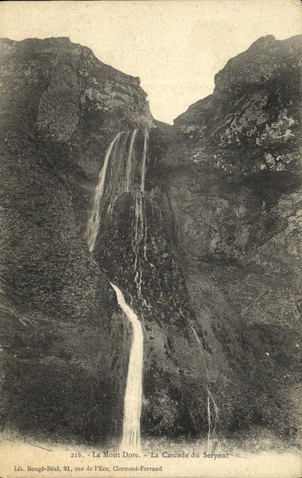 VINTAGE POSTCARD the Mount Gilds the Cascade of the Snake