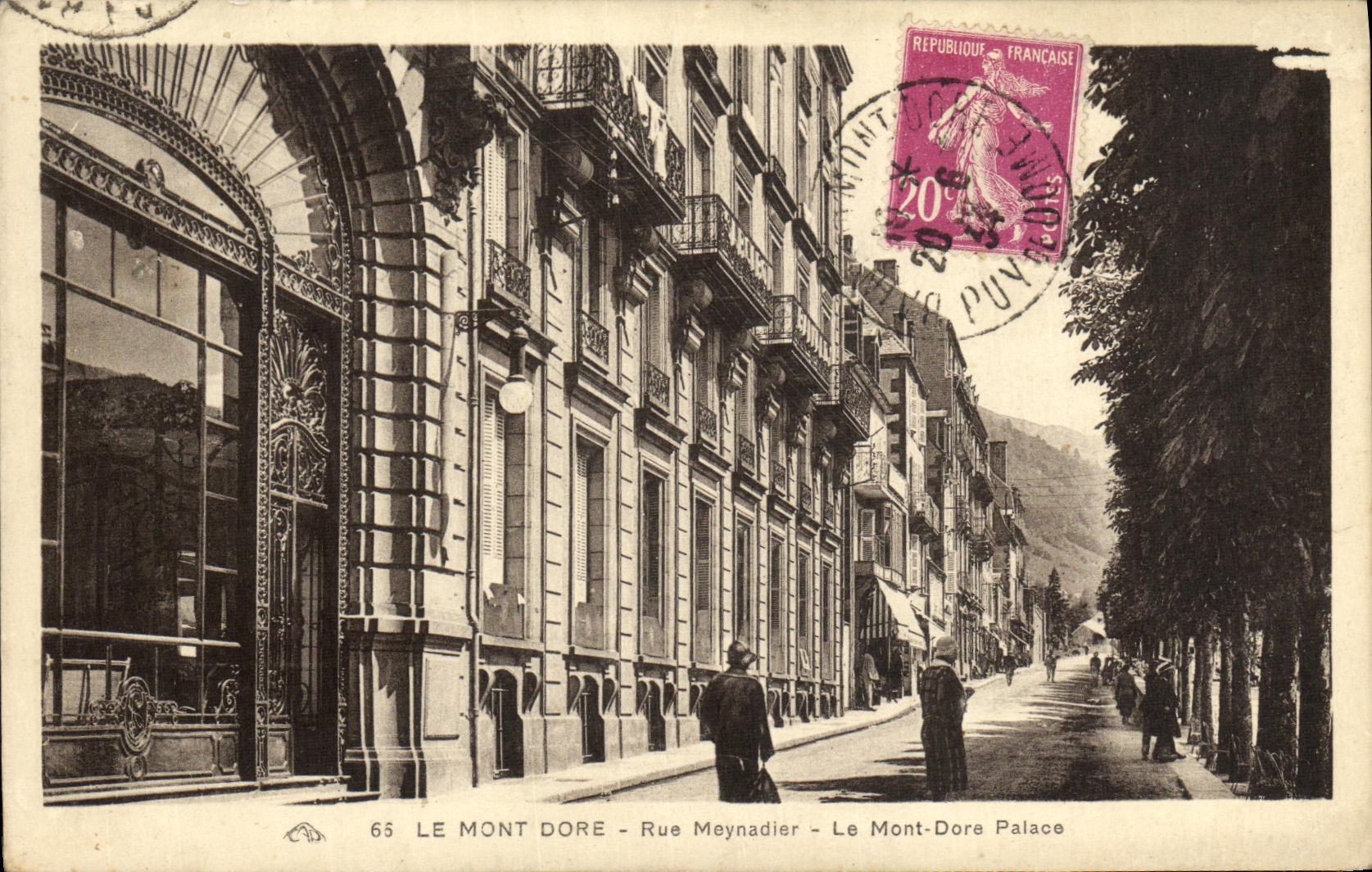 VINTAGE POSTCARD the Mount Gilds Street Meynadier the Mount Gilds