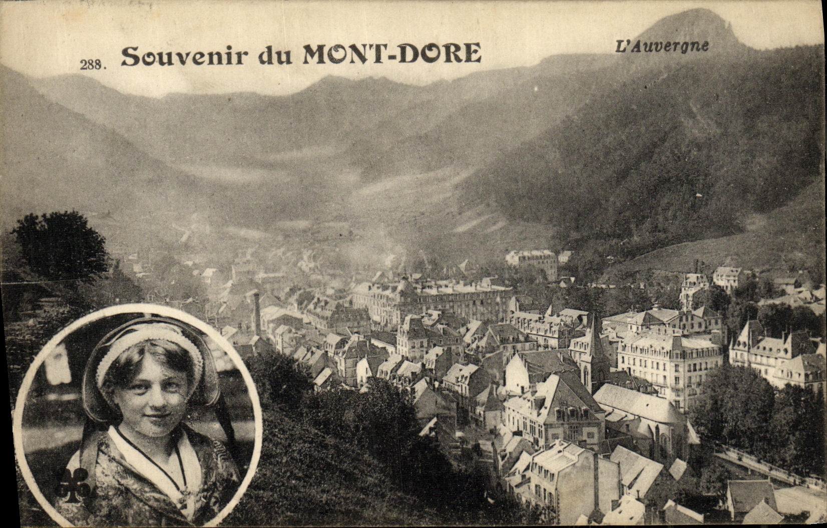 VINTAGE POSTCARD Souvenir Of the Mount Gilds Cap Folklore