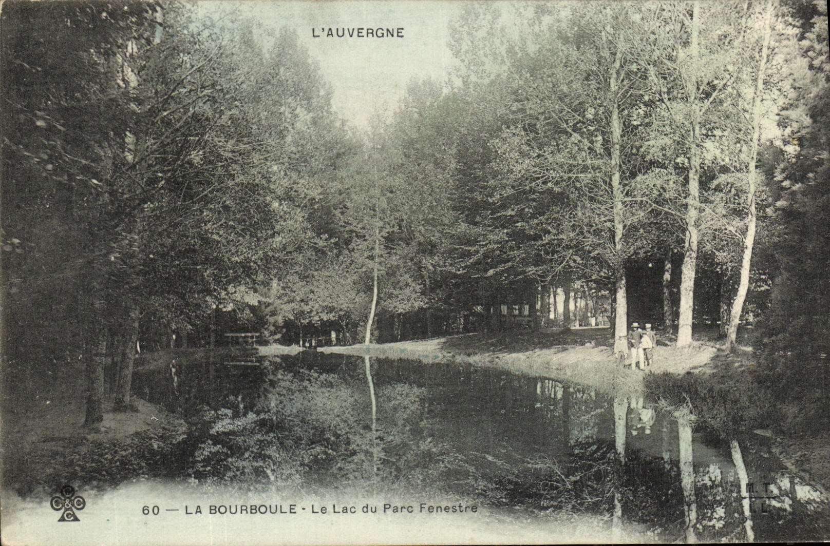 VINTAGE POSTCARD Bourboule the Lake Of the Park Fenestrates