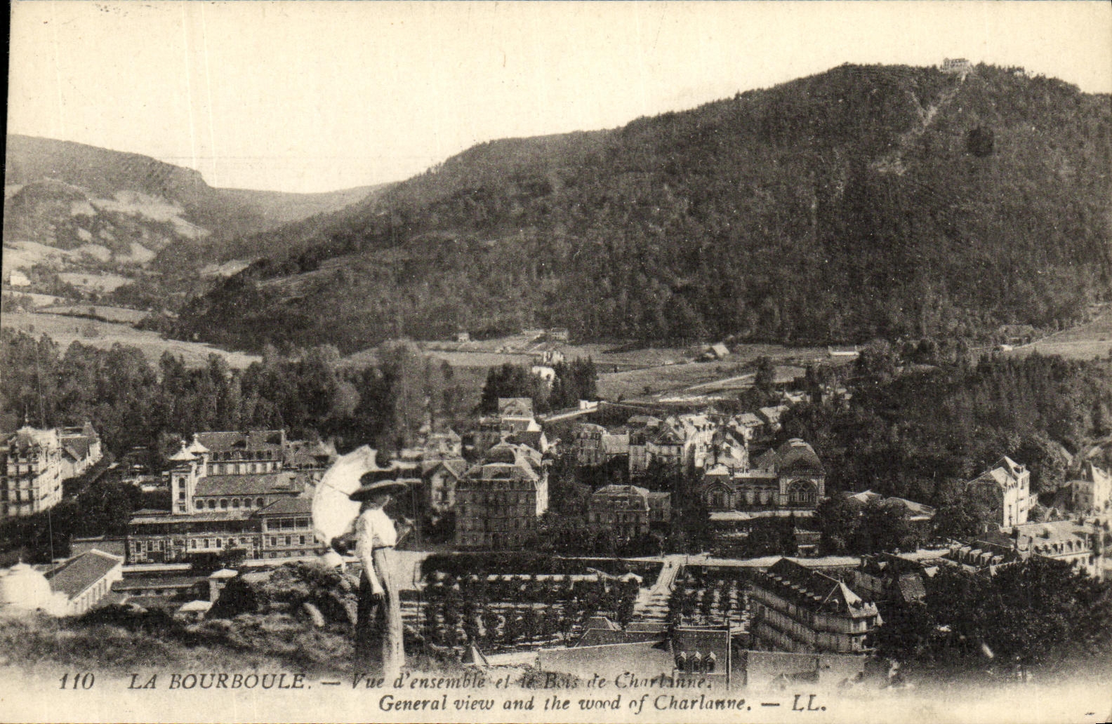 VINTAGE POSTCARD Bourboule Seen D Together And the Wood of Charbanne