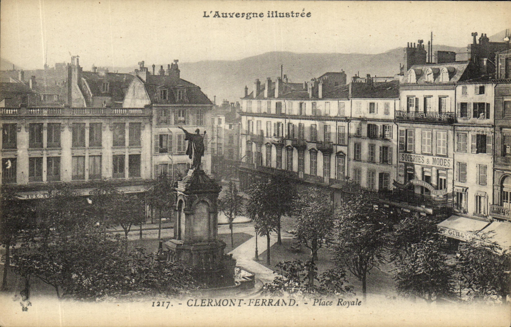 La POSTAL Clermont Ferrand de la VENDIMIA coloca real