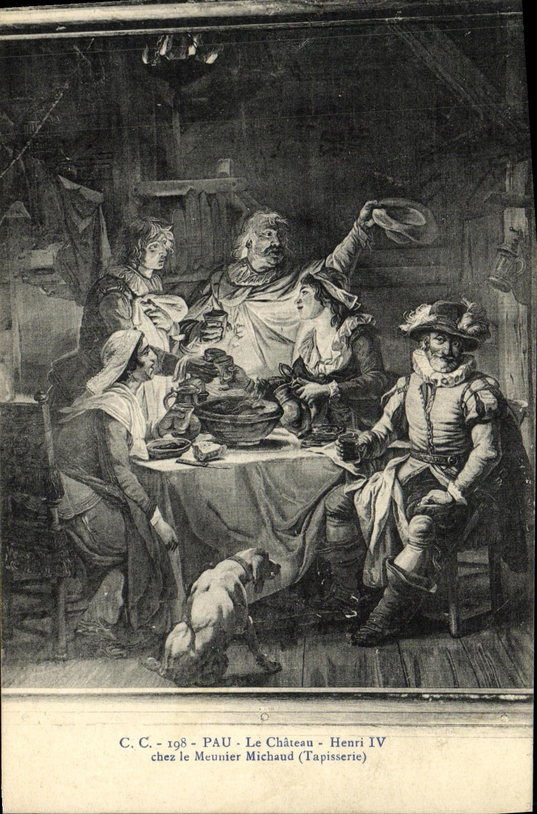 VINTAGE POSTCARD Pau the Castle Henri IV In the Michaud Miller