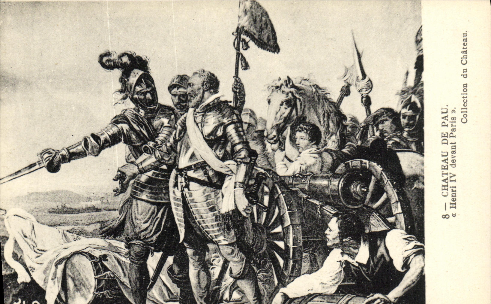 VINTAGE POSTCARD Pau Castle of Tapestry Henri IV Paris front