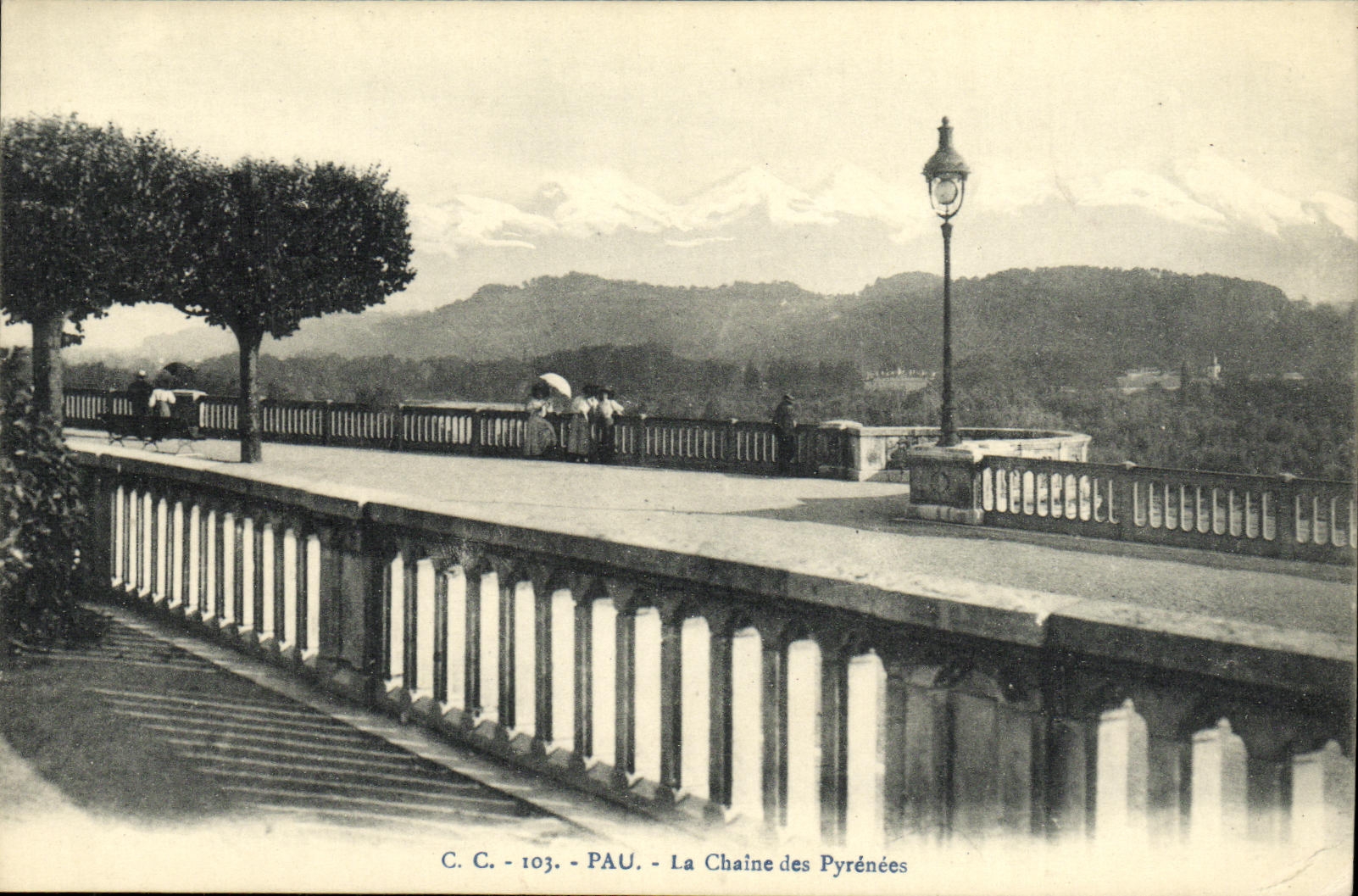 VINTAGE POSTCARD Pau Castle of the Pyrenees