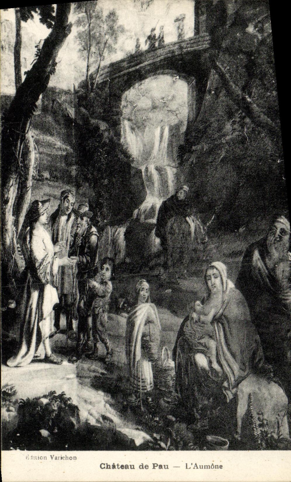 VINTAGE POSTCARD Pau Castle of Pau L Alms