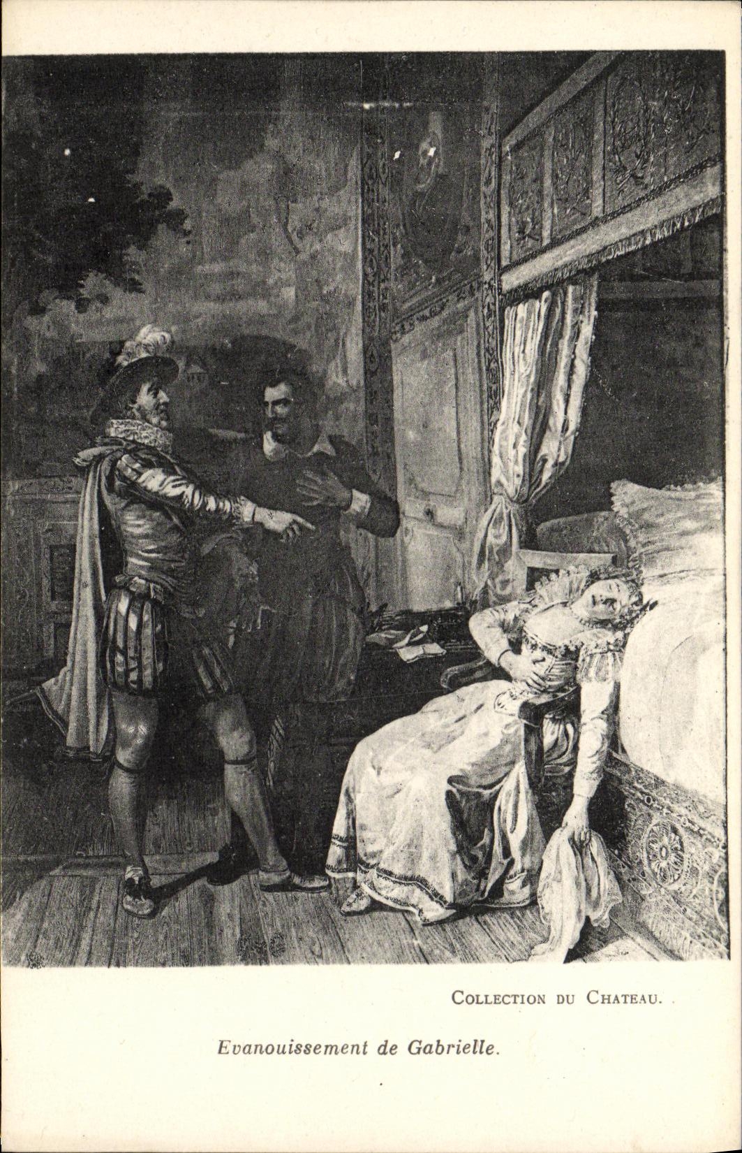 VINTAGE POSTCARD Pau Fainding of Gabrielle