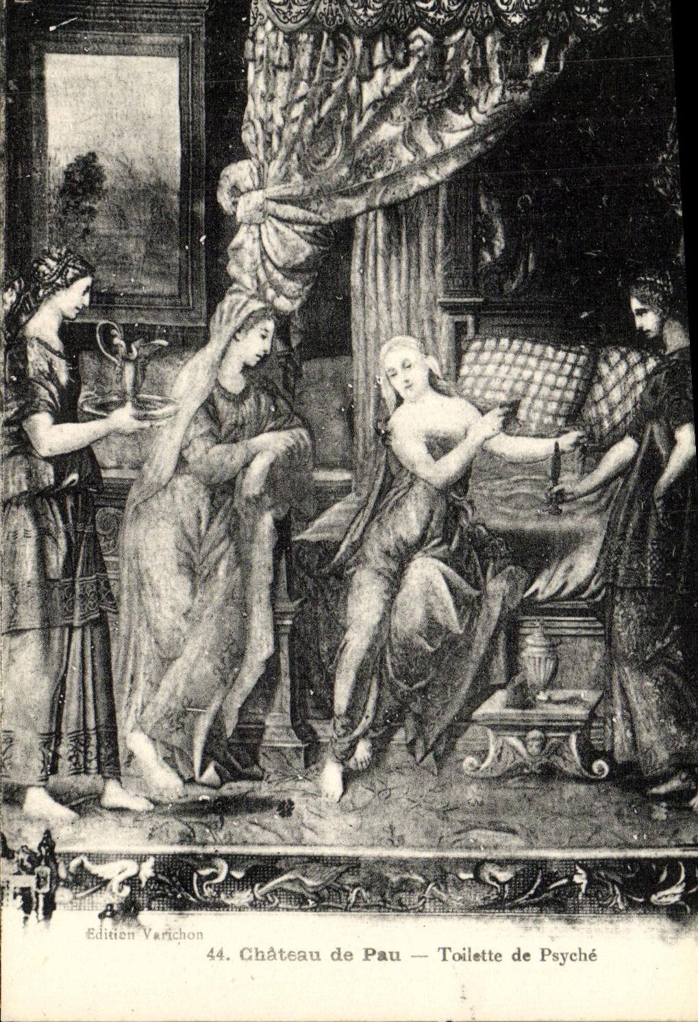 VINTAGE POSTCARD Pau Castle Of Toilet of Psyche