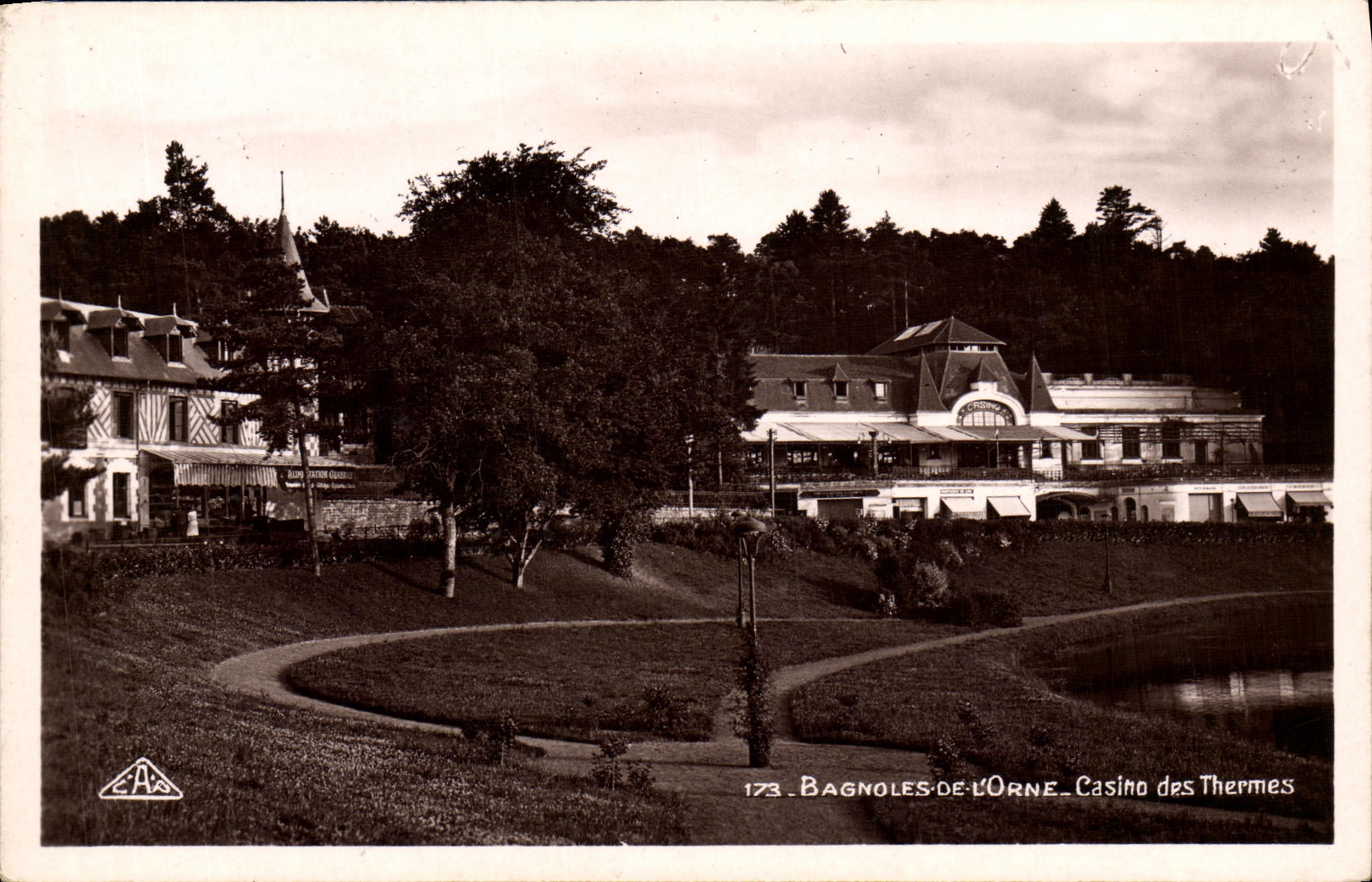 La POSTAL de la VENDIMIA Bagnoles de L adorna el casino de los banos termales