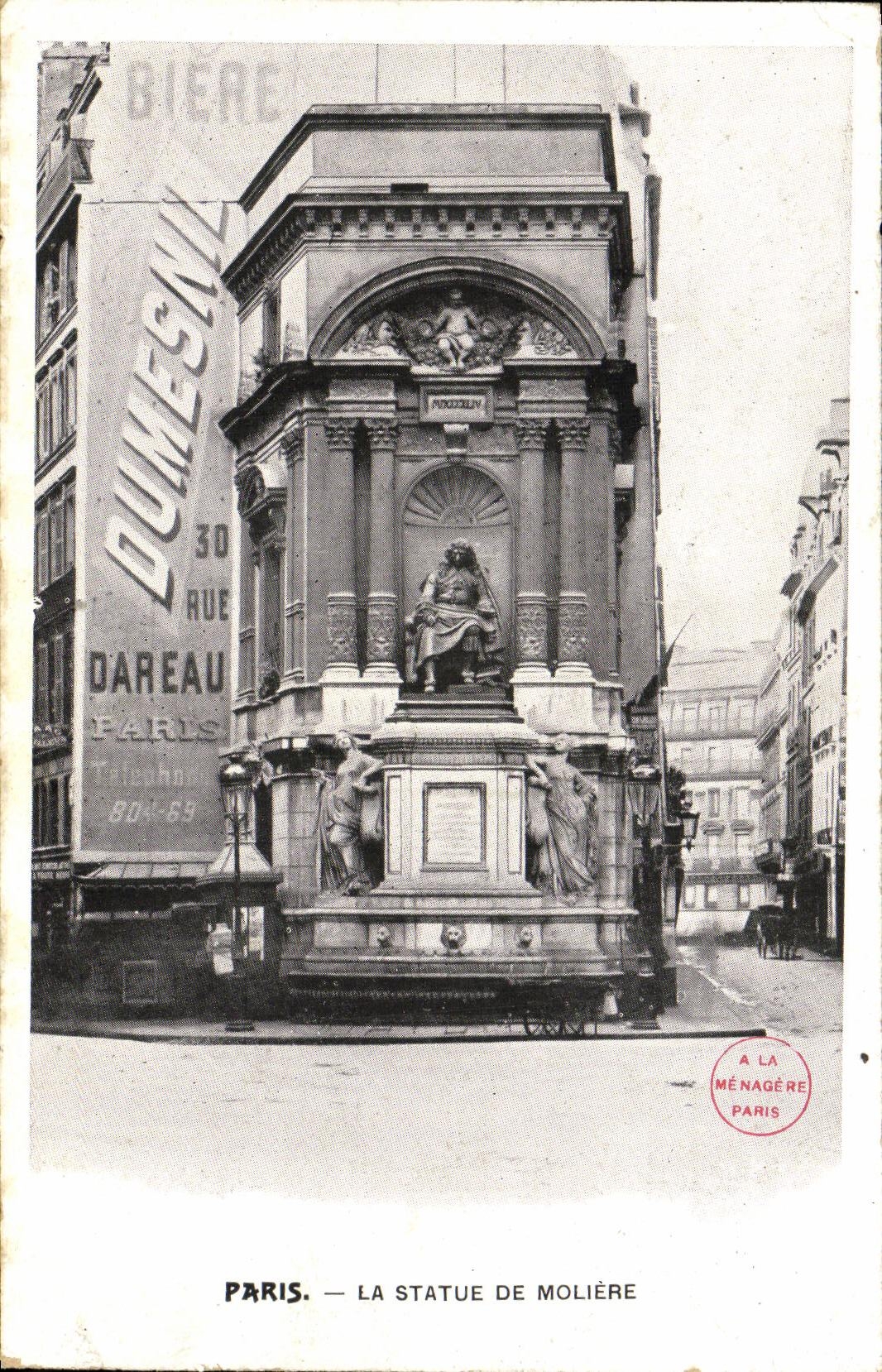 CPA Paris La Statue De Moliere