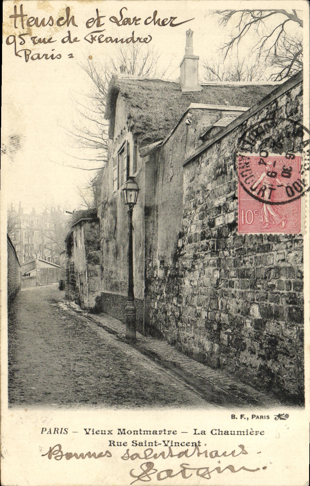 CPA Paris Vieux Montmartre La Chaumiere Rue Saint Vincent