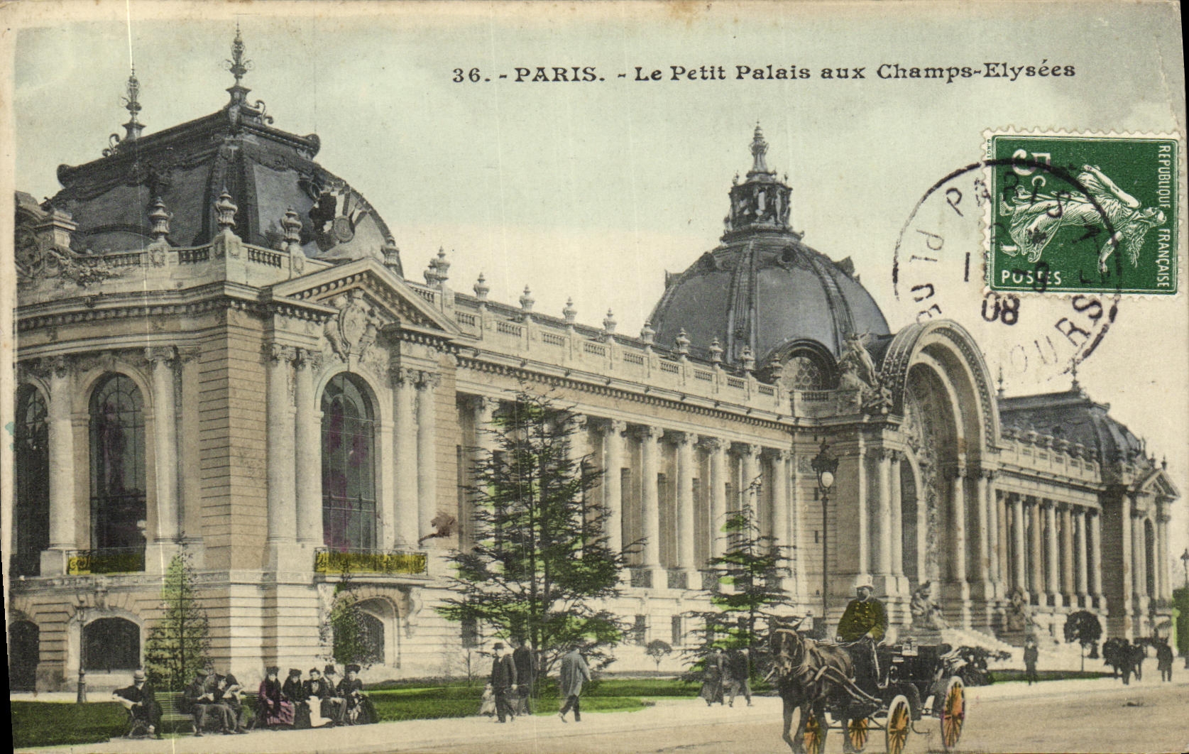 CPA Paris Le Petit Palais Aux Champs Elysees
